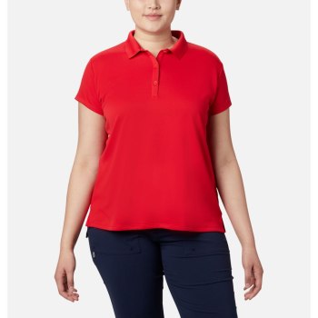 Dámské Polo Columbia PFG Innisfree Short Sleeve Plus Size Červené FXSVBU604